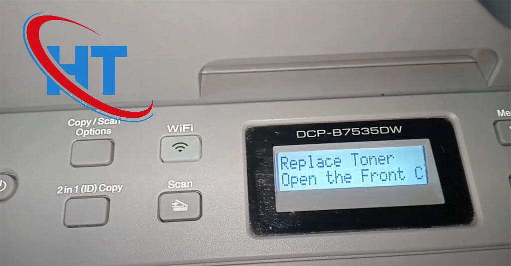 Máy in brother báo lỗi replace toner