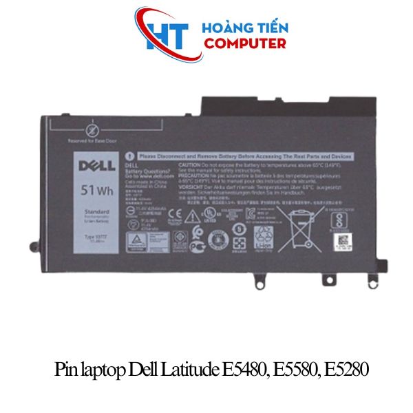Pin laptop Dell Latitude E5480, E5580, E5280 